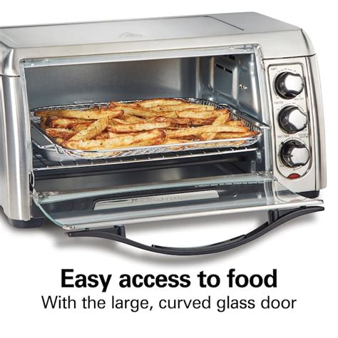 Hamilton Beach 6-Slice Stainless Steel Convection Toaster Oven ...