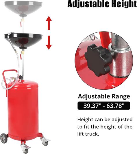 Garvee 18 Gallon Portable Waste Oil Drainer, Height India | Ubuy