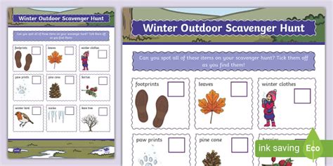 Winter Outdoor Learning Activity | Twinkl Resources
