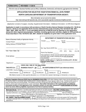 FORM SVR-3 REVISED 1/1/2015 (This Form Only For Business Facilities ...
