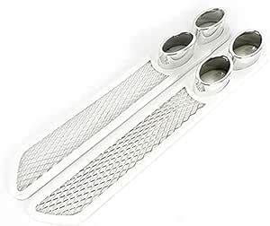 Automaze Fake Exhaust Tail Pipe Sticker, Rear Bumper Exhaust Pipe Hole ...