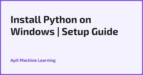 Python Windows Setup 的图像结果