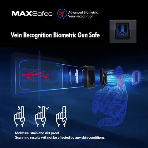 MAXSafes Gun Safe with Super Biometric Finger Vein Recognition Lock ...