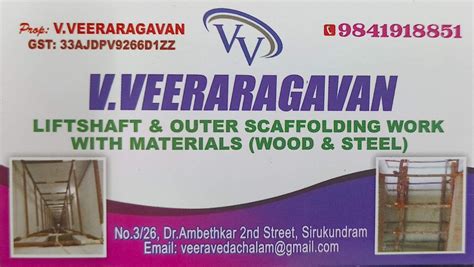 Veeraragavan Lift Shaft Scaffolding Work in Tiruporur, Chengalpattu ...