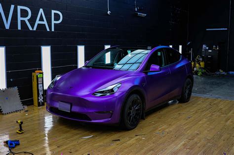 Tesla Model Y Matte metallic purple | Twiisted Wrap