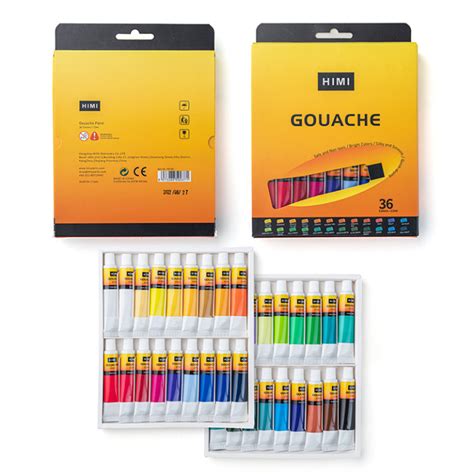 htconline.in| Himi Miya Gouache Paint Tube - Set of 36 (12ml)