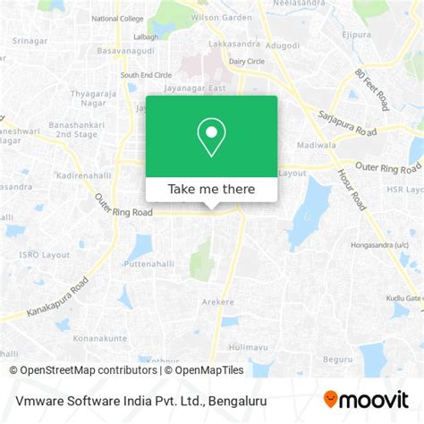 How to Get to Vmware Software India Pvt. Ltd. in J.P.Nagar by Bus or Metro?