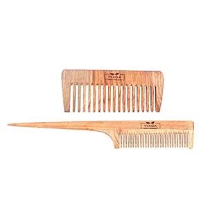 Buy Tyaga Handmade Neem wood Anti-Dandruff Combs - Finecourse & Wide ...