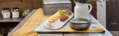 Buy NikkisPride Artisan Marble Platter with Gold-Tone Metal Art ...