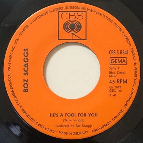 【7″】ボズ・スキャッグス ダイナ・フロー / ヒーズ・ア・フール・フォー・ユー Boz Scaggs – Dinah Flo / He's ...