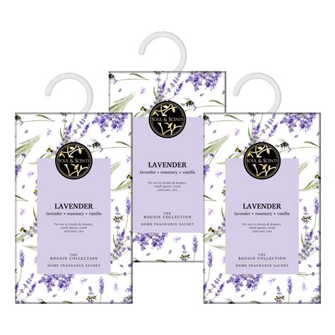 Soul & Scents Lavender Bliss Fragrance Sachet | Blend of Rosemary and ...