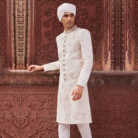 Buy Silk Sherwani for Men Online | Suvidha Fashion