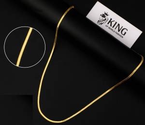 King of World Fashion Micro Gold Plated Chain 20 Inches gold Chain for ...