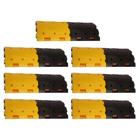 LADWA 7 Mtr 50mm Heavy Duty Plastic Road Hump Safety Speed Breaker in ...