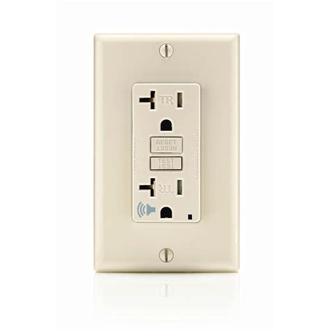 Leviton GFTA2-T 20 Amp SmartlockPro Self-Test Slim GFCI with Audible ...