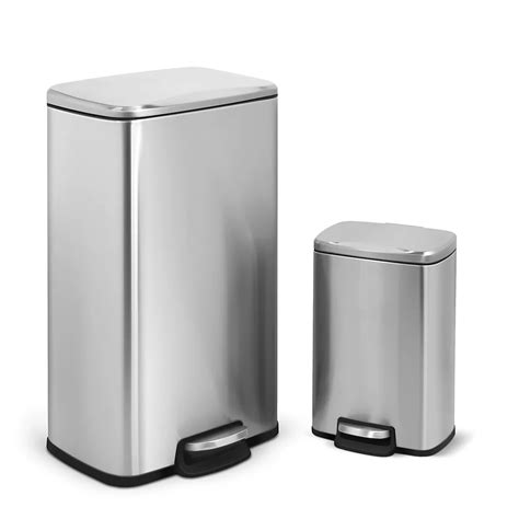 Innovaze Stainless Steel Trash Can Set | BJ's Wholesale Club