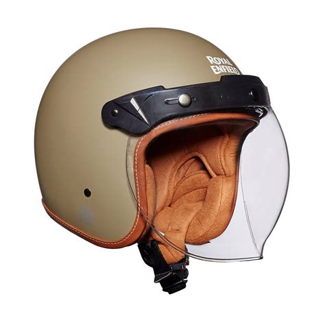 Royal Enfield Open Face Helmet with Clear Visor Desert Storm, Size: L ...