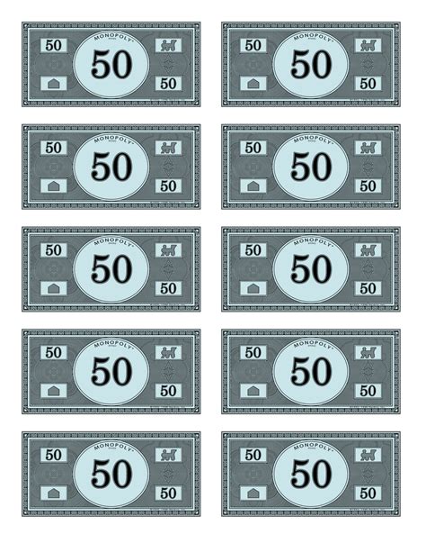 Free Printable Monopoly Money Printable