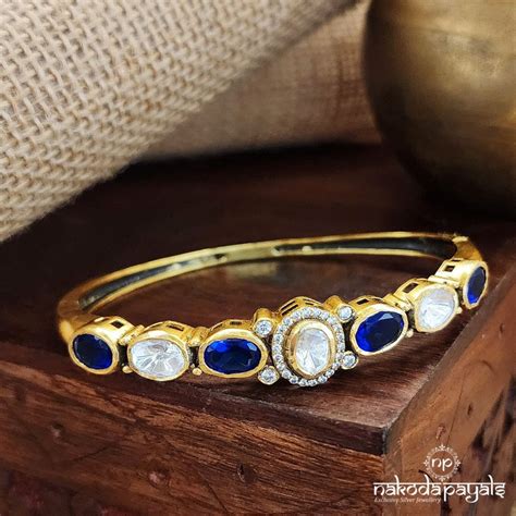 Silver Gold Plated Bangles / kadas – Nakoda Payals