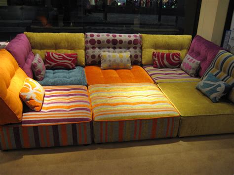 This module sofa is both bright and practical - your kids can roll ...