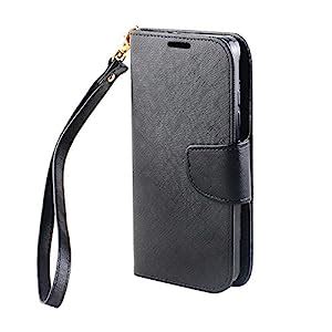CP 3-In-1 2-Tone Wallet Case with Wrist Strap for ZTE Quartz/Z797C ...