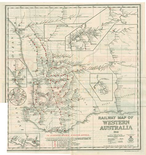 WA Rail Map 1941
