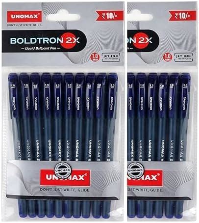 MADHAVI STATIONERS Boldtron 2X 1.0 mm Ball Point Pens & Refill - Combo ...