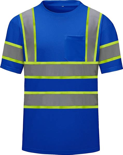 Amazon.com: DPSAFETY High Visibility Shirts Quick Dry Safety T Shirts ...