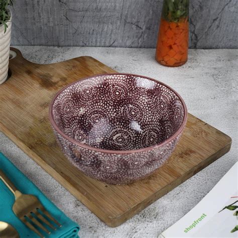 Ceramic Spotted Brown Bowl – The Decor Mart