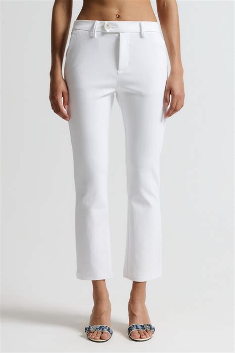 IVY-Alice Cropped Flare Pant - White – Ivy Copenhagen