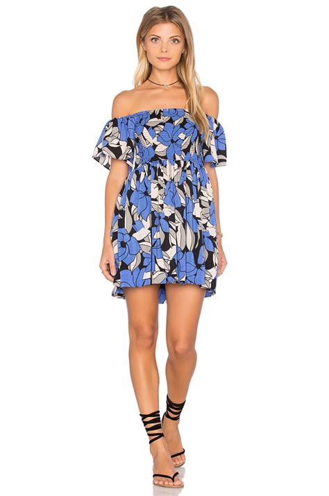 Free People Louise Smocked Dress in Blue Combo | REVOLVE
