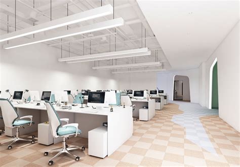 1000平方以上办公室装修设计案例效果图_岚禾装饰设计公司