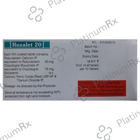 Rozalet 20/75mg – Uses, Price, Side Effects | PlatinumRx