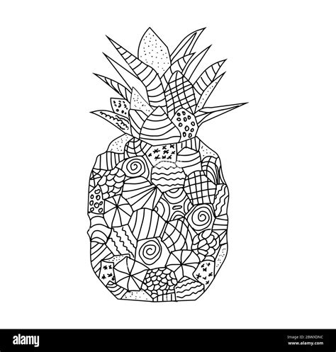 Pineapple Coloring Pages
