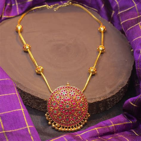Shanmathi Necklace – Rakodi-Inspired Kemp Elegance – Cbigsapparels
