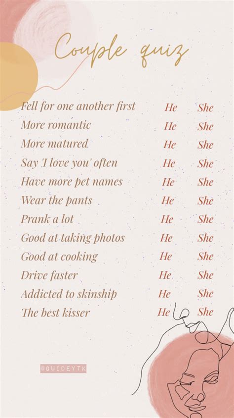 Love Quiz For Couples at Lola Goll blog