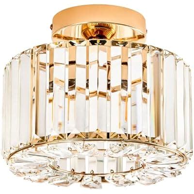 VONLUCE Crystal Ceiling Light Fixture, Semi Flush India | Ubuy