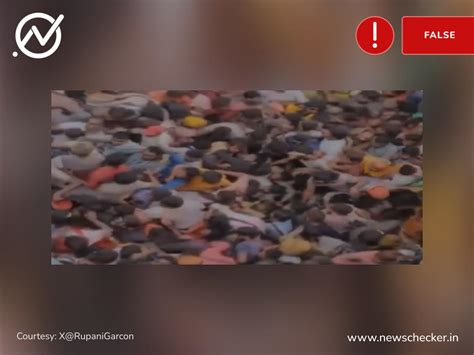 Fact Check: Old Video From Mathura Shared As Recent Stampede In Hathras