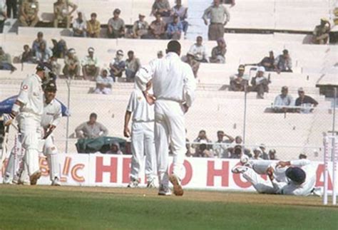 The Indian team celebrates the dismissal of Mark Butcher | ESPNcricinfo.com