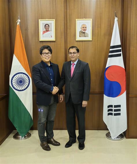 Ambassador Amit Kumar met Mr Wonsok Yun, Commissioner, Incheon Free ...
