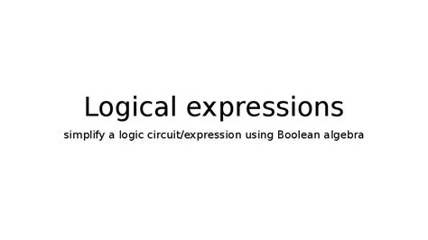 Logical Expressions Examples 的图像结果