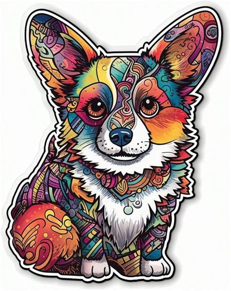 Graphics Corgi Dog Vinyl Decal Sticker For Car, Laptop, Tumbler, More ...