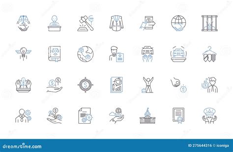 Natural Rights Line Icons Collection. Liberty, Equality, Justice ...