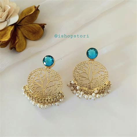 Koami Glossy Stone & Pearl Earrings – STORI