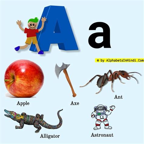 A For Apple, Phonic Sound And 5 Words HD Image