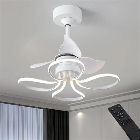 Amazon.com: Kviflon Flower Chandelier Ceiling Fans with Lights, Unique ...