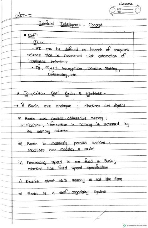 AI Insem Notes By Dk - classmate Date Page I Artificial Intelligence ...