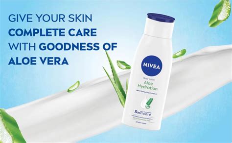 Nivea Aloe Hydration Moisturising Body Lotion 400 ml | 100% Natural ...