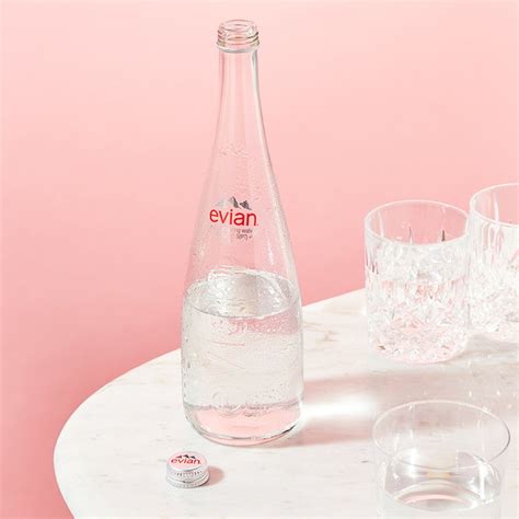 Evian Still Mineral Water Glass Bottle 750ml | Zoom