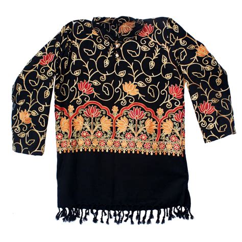 Buy BAAL Attractive Hand Embroidery Regular Fit Winter Wear Woolen ...